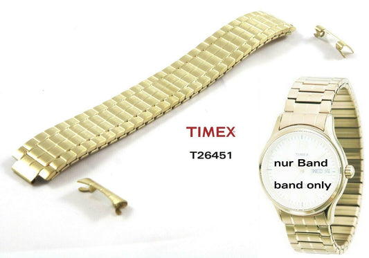 Timex Ersatzarmband T26451 Flexband Strechband 18mm Ersatzband Edelstahl T26461