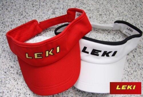 LEKI Sun Visor Cap Sonnenschild Schildmütze Sonnenschutz - weiß oder rot