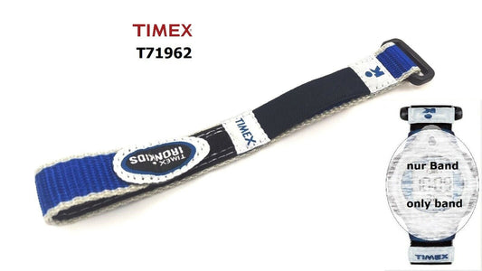 Timex Ersatzband T71962 Ironkids Kinderuhr - Klettband stufenlos stellbar - 16mm