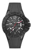 GUESS W0034G3 Herrenuhr Magnum - geschmeidiges Silikonband schwarz