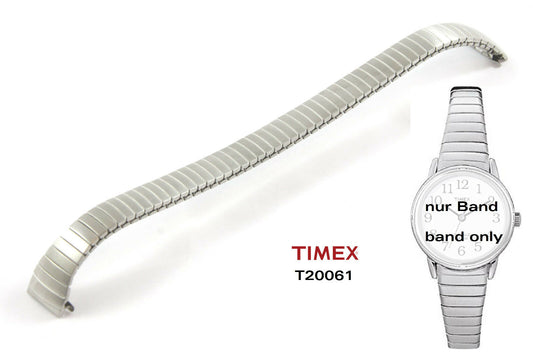 Timex Ersatzarmband T20061 Easy Reader Flexband Strechband 12mm Uhrband T2H371