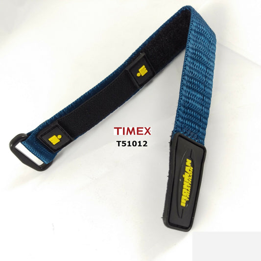 Timex Ersatzarmband T51012 Ironman Triathlon, Nylon Klettband - 16/20 mm