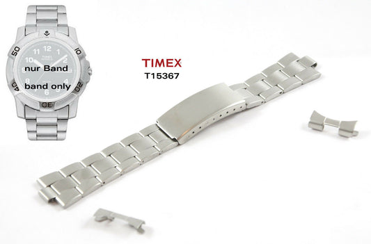 TIMEX Ersatzarmband T15367 Classics Ersatzband Uhrband Edelstahl 20mm