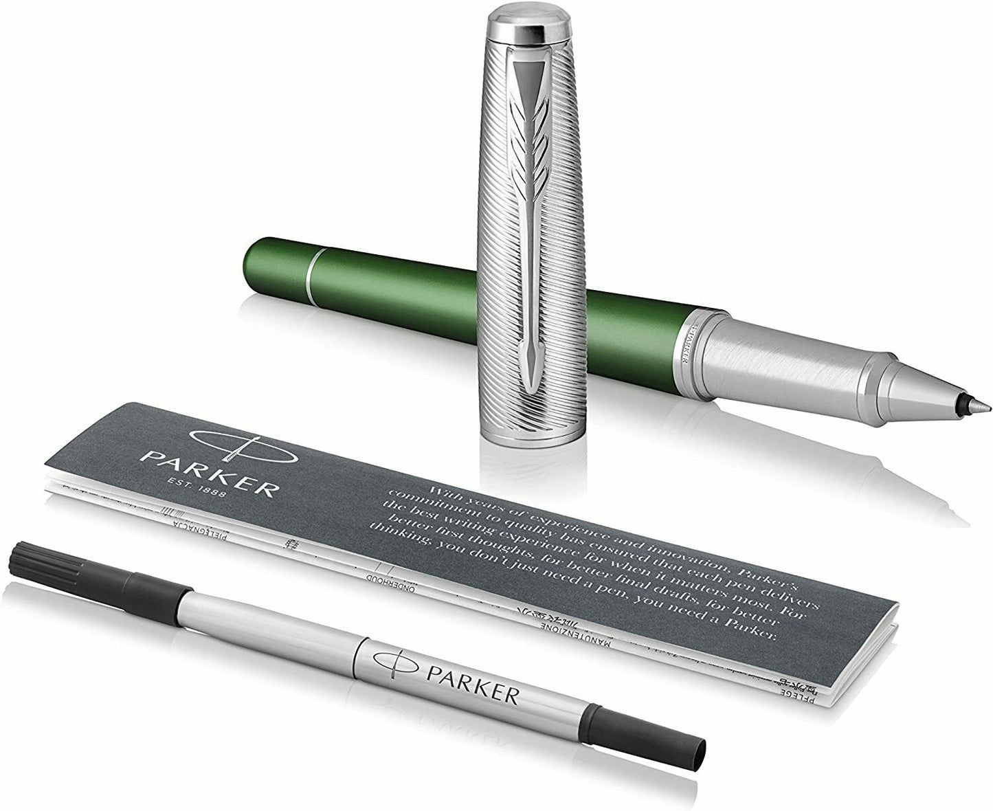 Parker Urban Premium Green Rollerball - Tintenroller - Quink Patrone - schwarz F