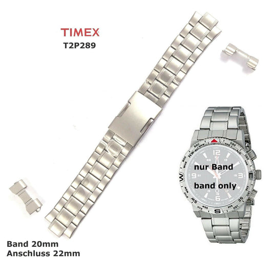 Timex Ersatzarmband T2P289 E-Kompass IQ Original - Ersatzband Uhrband 22mm