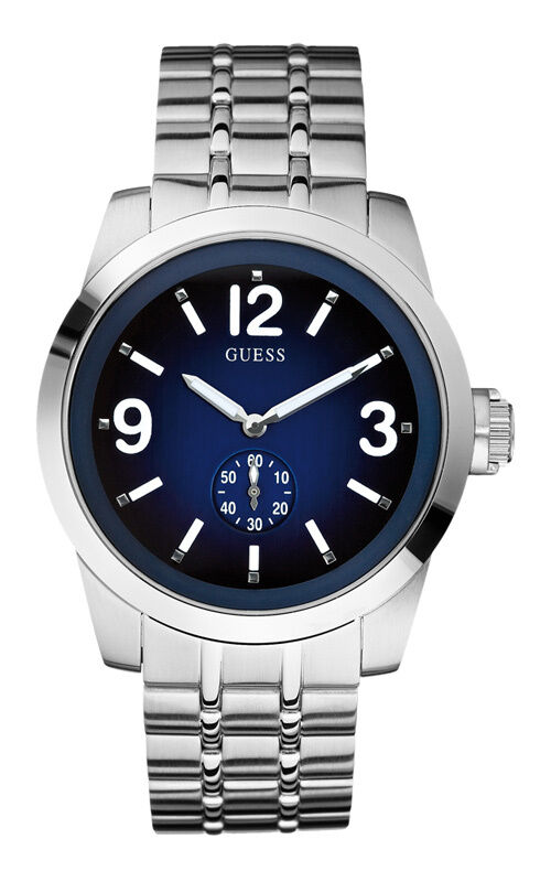 GUESS W13571G2 ZOOM  Herrenuhr Edelstahlband silber