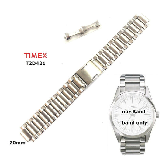 Timex Ersatzarmband für T2D421 Ewiger Kalender Houston - passt zu T2D391 T2D411