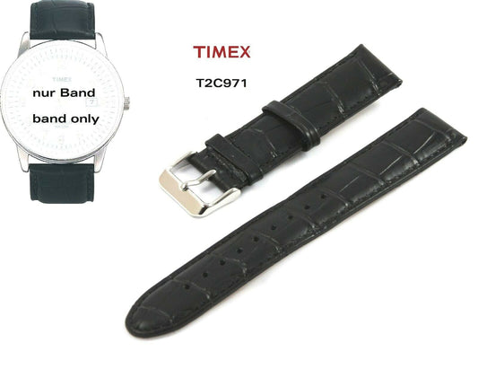 Timex Ersatzarmband T2C971 Ersatzband Leder 20mm passt T2C391 T2C961 T2C951