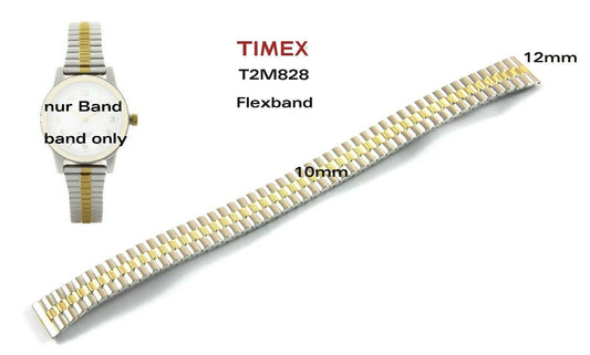 Timex Ersatzarmband für T2M828 Classic Dressy Damen - Flexband - T2M826 - T2M827