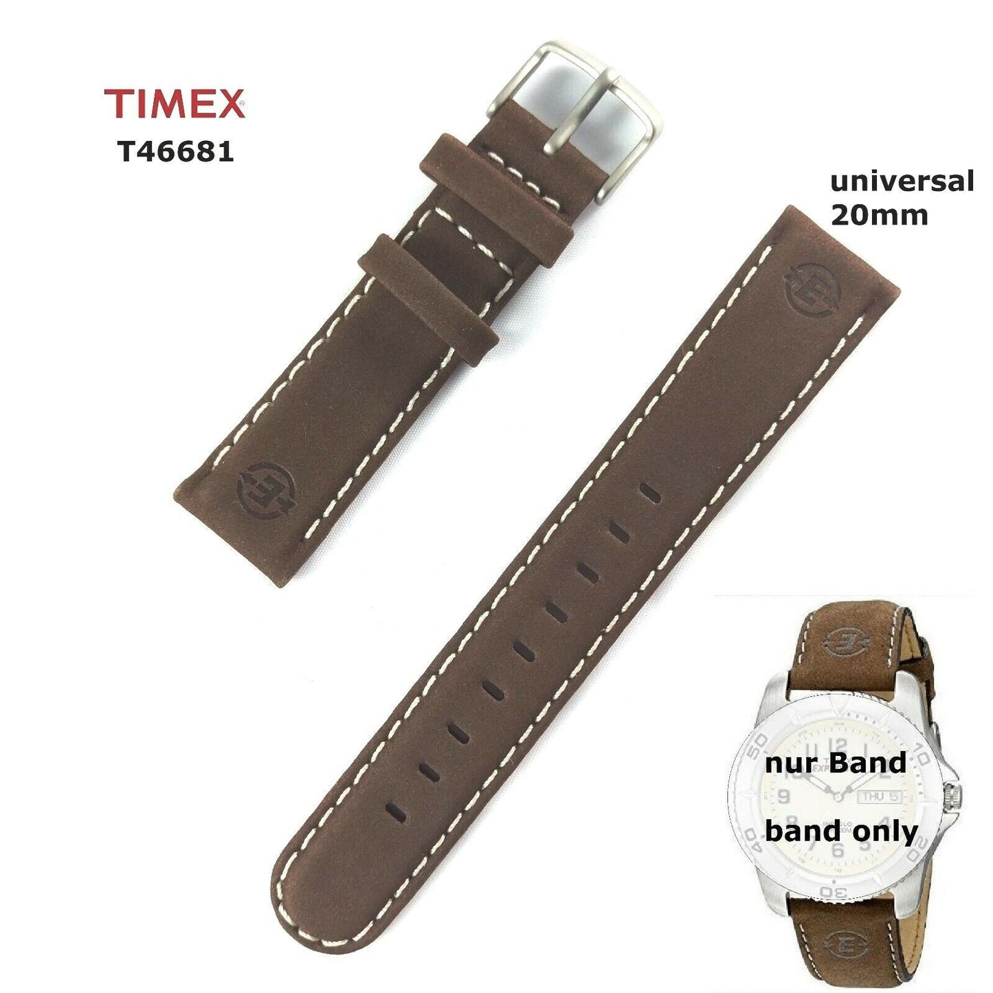 TIMEX Ersatzarmband T46681 EXPEDITION Outdoot Traditional - 20mm universal multi