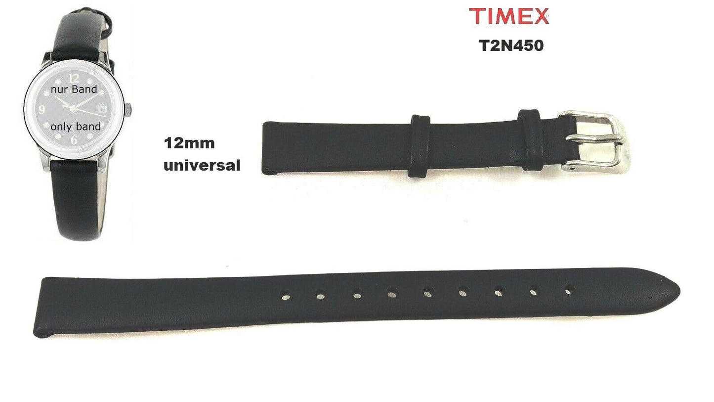 Timex Ersatzarmband T2N450 Elevated Classics Feminine - 12mm Ersatzband Leder