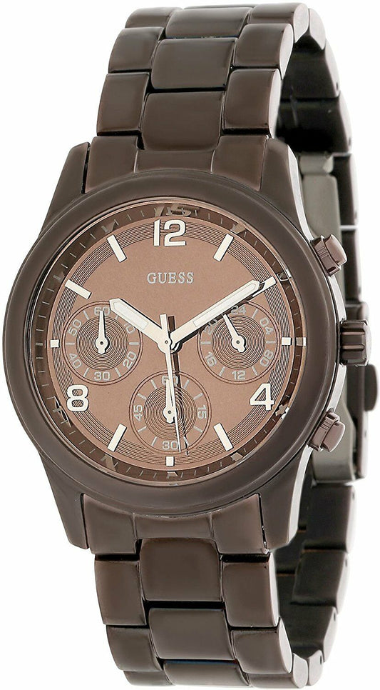 GUESS W17543L1 MINI SPECTRUM  Damenuhr Edelstahlgehäuse braun