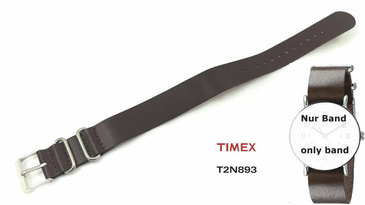 Timex Ersatzarmband für T2N893 - Lederband - Weekender Modelle 20mm - universal