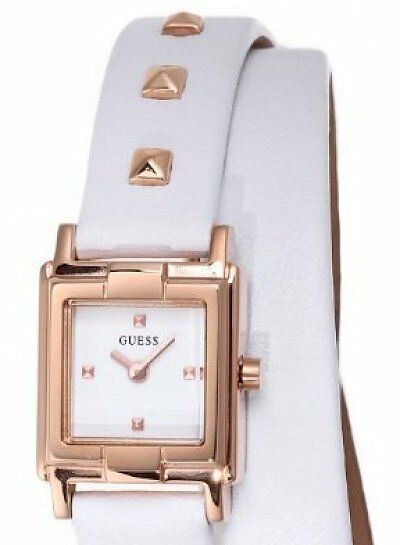 GUESS W85123L2 Wrap N Roll Damenuhr Lederband weiß