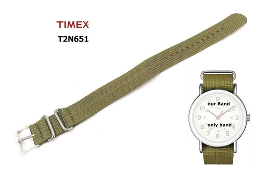 Timex Ersatzarmband für T2N651 - Textilband - für Timex Weekender Modelle 20mm