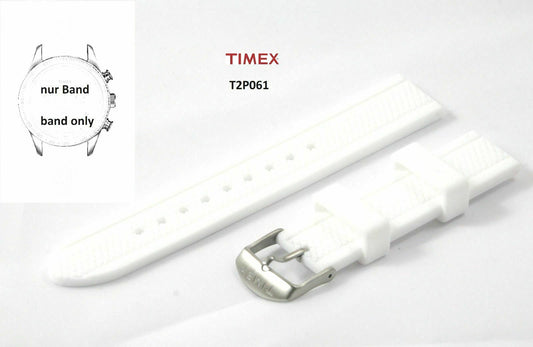 Timex Ersatzarmband T2P061 Kaleidoskop - 18mm Silikon Ersatzand weiß