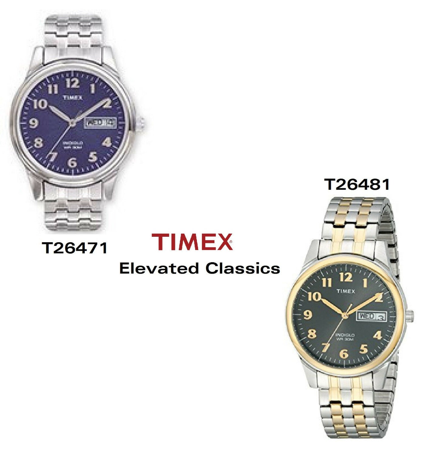 Timex Ersatzarmband T26481 Flexband Strechband Elevated Classics 16mm Ersatzband