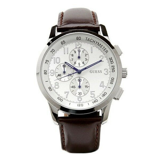 GUESS W13530G2 COASTAL Herrenuhr Lederband braun