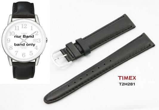 Timex Ersatzarmband T2H281 Easy Reader Ersatzband 18mm Leder - fit T2H301 T2H311