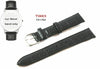 Timex Ersatzarmband T21752 Classic Black Dress - Universal Ersatzband 18mm Leder