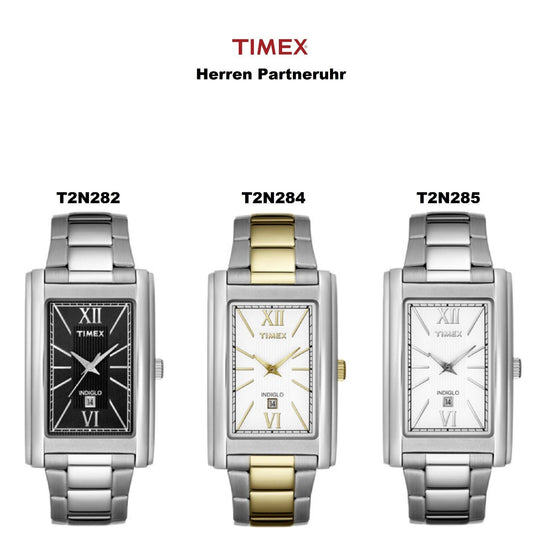 Timex Ersatzarmband T2N284 Herren Partneruhr - Edelstahl - passt T2N282 & T2N285