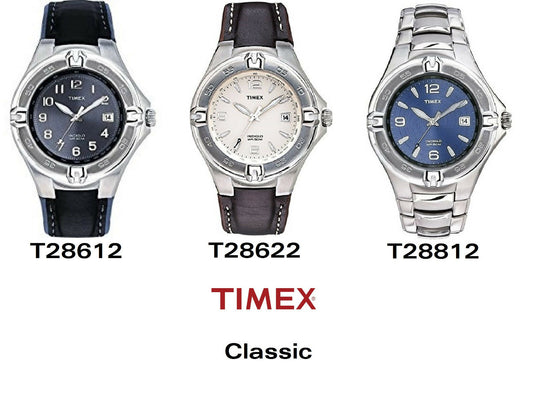 Timex Ersatzarmband T28812 Classic Uhr - Ersatzband Uhrband 12/22mm Edelstahl