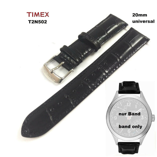 TIMEX Ersatzarmband T2N502 IQ T Series Ewiger Kalender 20mm universal Ersatzband