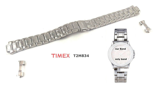 Timex Ersatzarmband für T2M834 Sport Chic Crystal Damen - passt zu T2M835 T2M836