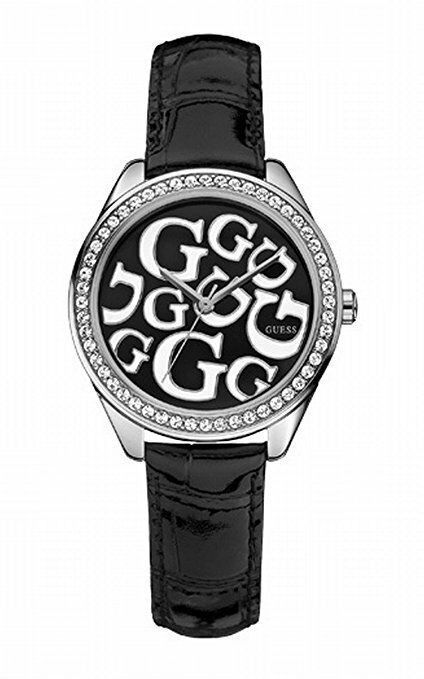 GUESS W65008L2 MINI SPRINKLE Damenuhr Lederband schwarz