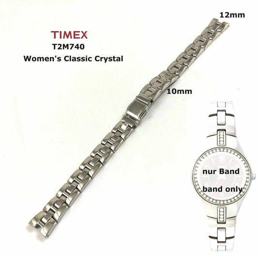 Timex Ersatzarmband für T2M740 WOMEN's CLASSIC CRYSTAL Damen - passt zu T2M739