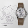 TIMEX Peanuts Snoopy TW2R94900 Vintage - Unisex - Edelstahl - Lederband - Ø40mm