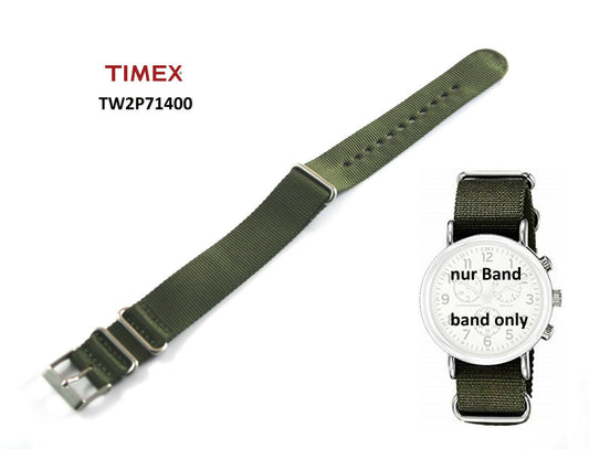 Timex Ersatzarmband TW2P71400 - Textilband - für Timex Weekender Modelle 20mm